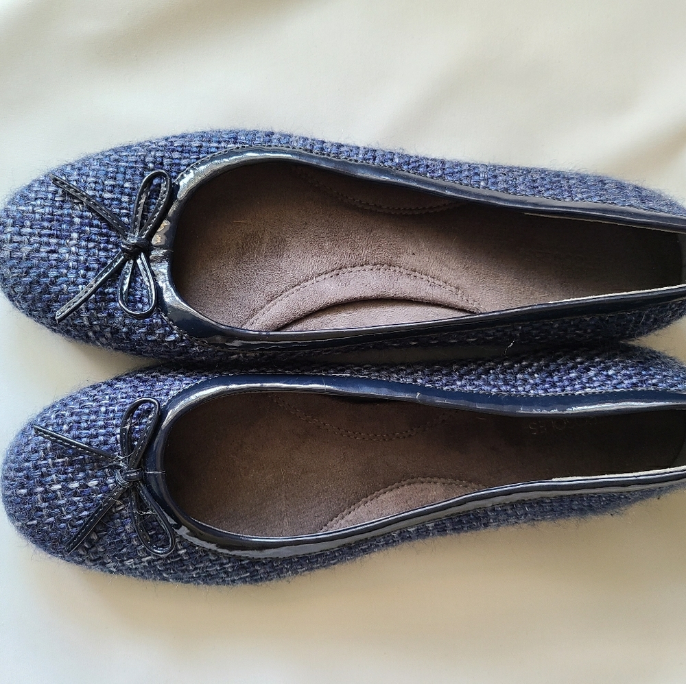 Aerosoles woven navy ballet flat